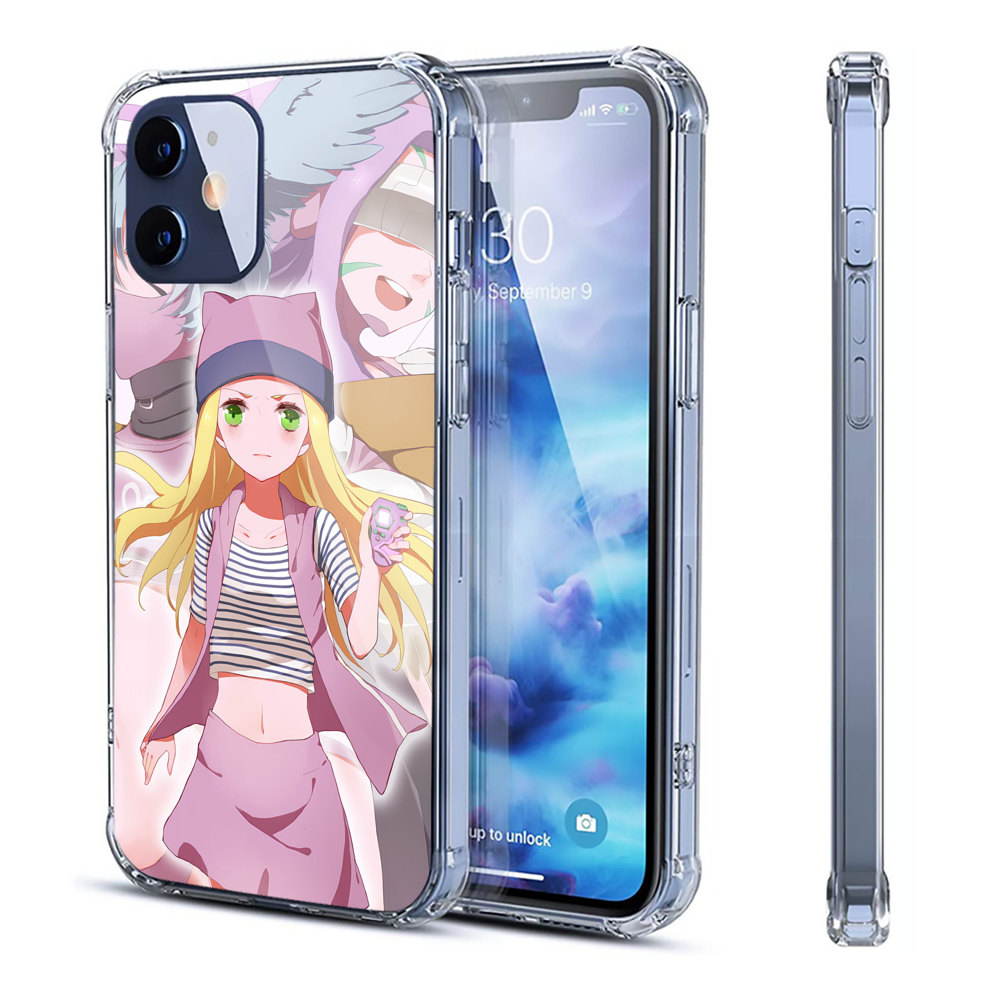 （画像用） Digimon デジタルモンスター/デジモン 【iPhone 12シリーズ対応】透明スマホケース（クリアソフトケース）